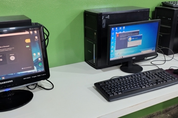 Manutenção dos Computadores da escola - escola municipal Geraldo Napoleão