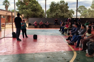 Seminário de apresentação para pais de alunos + cursos EAD gratuitos, escola municipal Crispim Marques